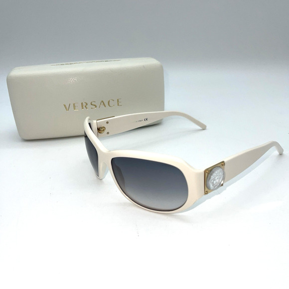 Versace Sunglasses White Gold Logo Gradient Lenses MOD 4092 Case Y2K VINTAGE main image 7